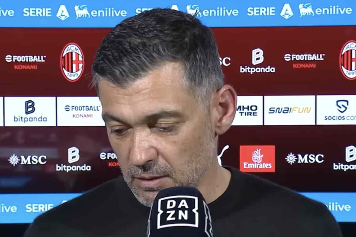 Conceicao a Dazn dopo Milan-Como