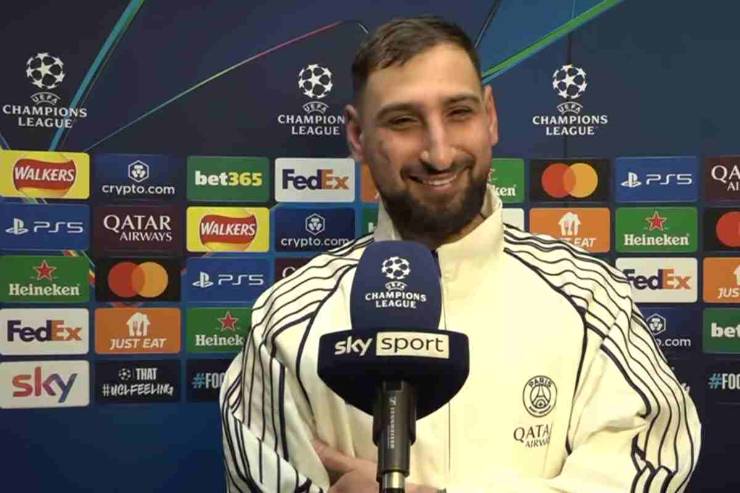 Donnarumma intervistato dopo Liverpool-Psg